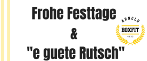 Frohe Festtage & e guete Rutsch