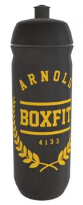 Jetzt erhältlich Trinkflasche mit dem gelben Logo von Arnold Boxfit 4133